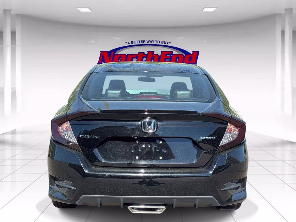 2019 Black Honda Civic Sport FWD Sedan