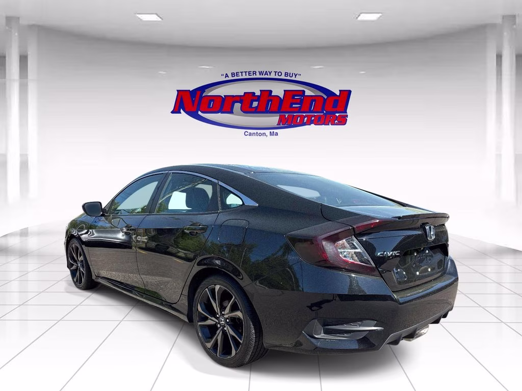 2019 Black Honda Civic Sport FWD Sedan