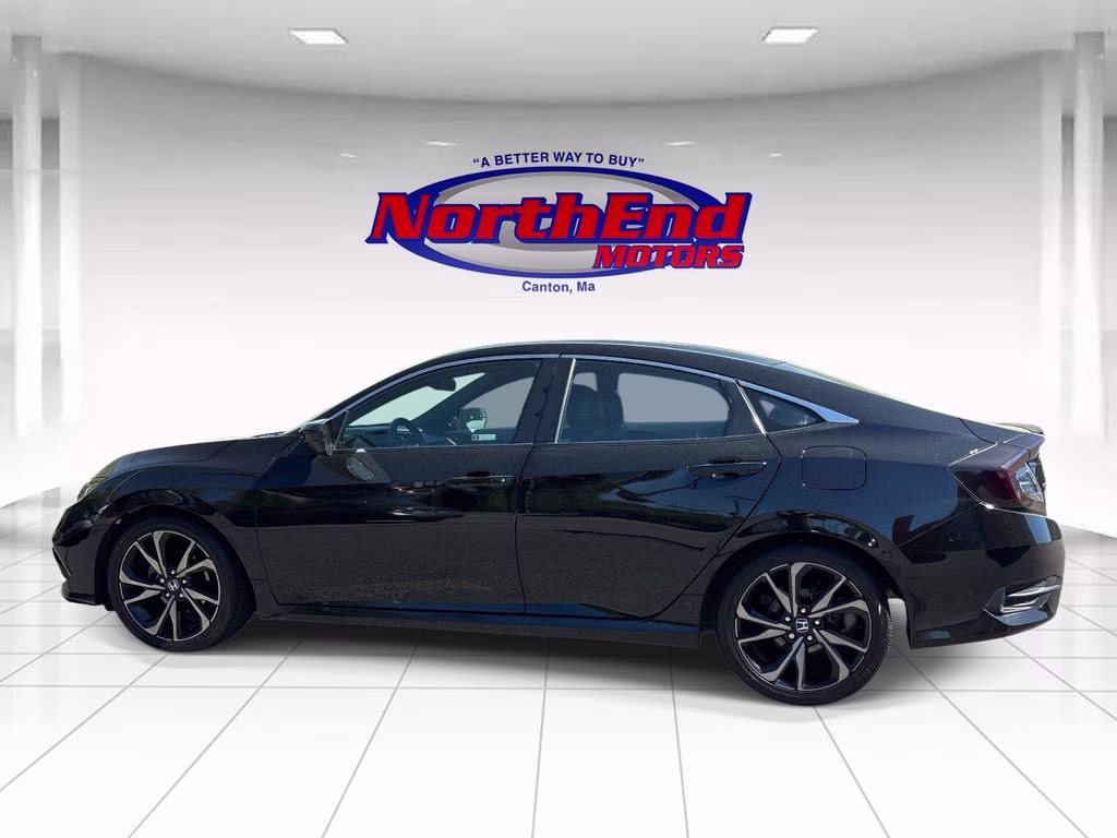 2019 Black Honda Civic Sport FWD Sedan