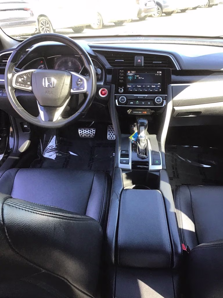2019 Black Honda Civic Sport FWD Sedan