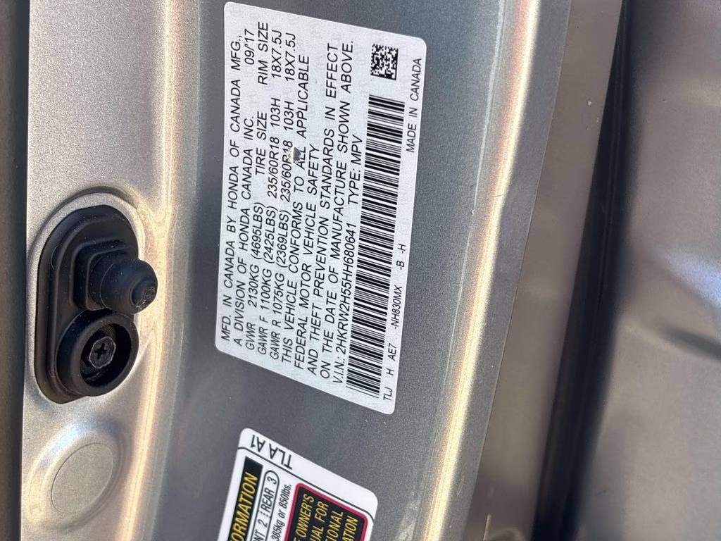 2017 Gray Honda CR-V EX AWD SUV