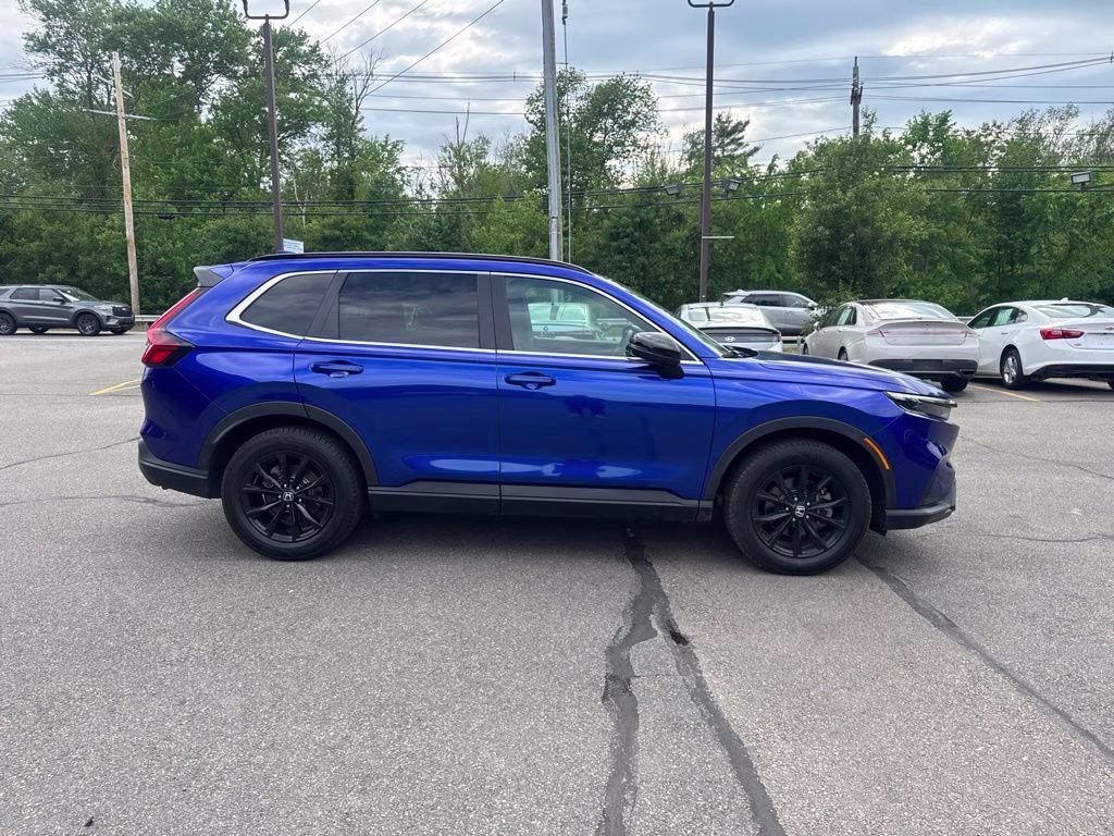 2025 Blue Honda CR-V Hybrid Sport AWD SUV