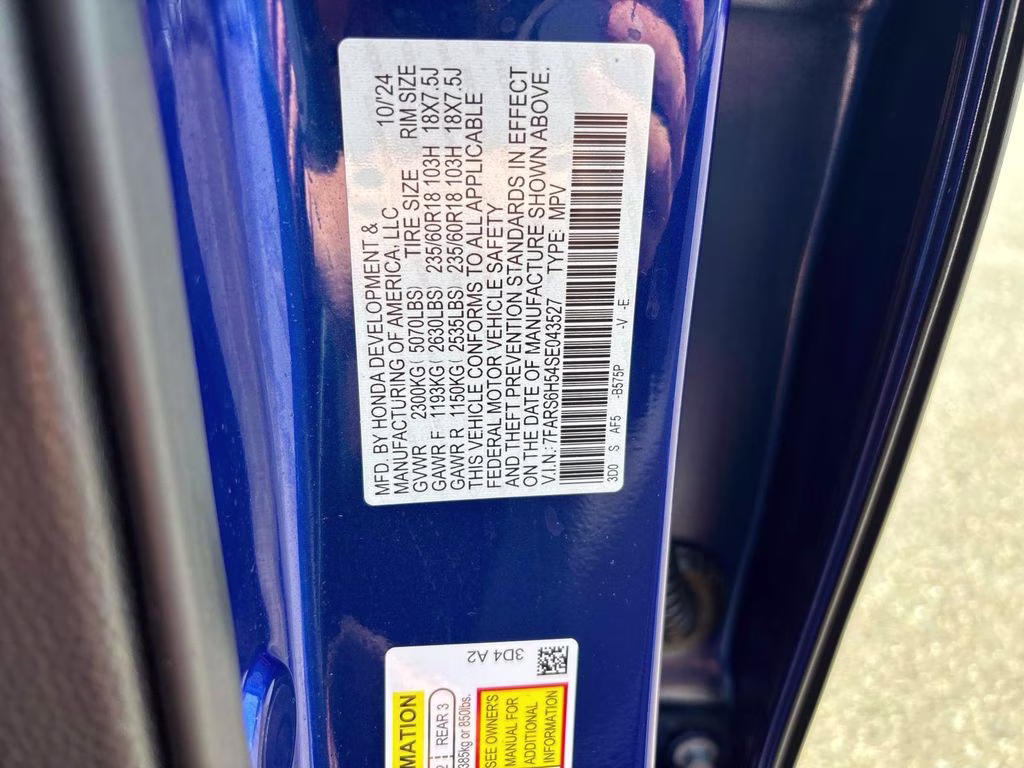 2025 Blue Honda CR-V Hybrid Sport AWD SUV