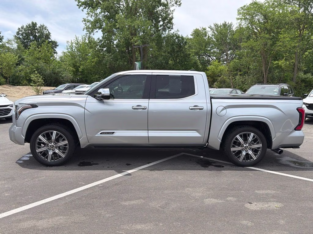 2022 Celestial Silver Metallic Toyota Tundra Hybrid Capstone 4X4 Truck