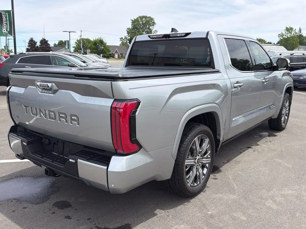 2022 Celestial Silver Metallic Toyota Tundra Hybrid Capstone 4X4 Truck
