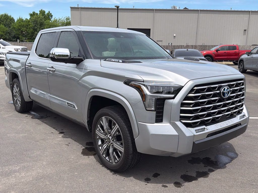 2022 Celestial Silver Metallic Toyota Tundra Hybrid Capstone 4X4 Truck