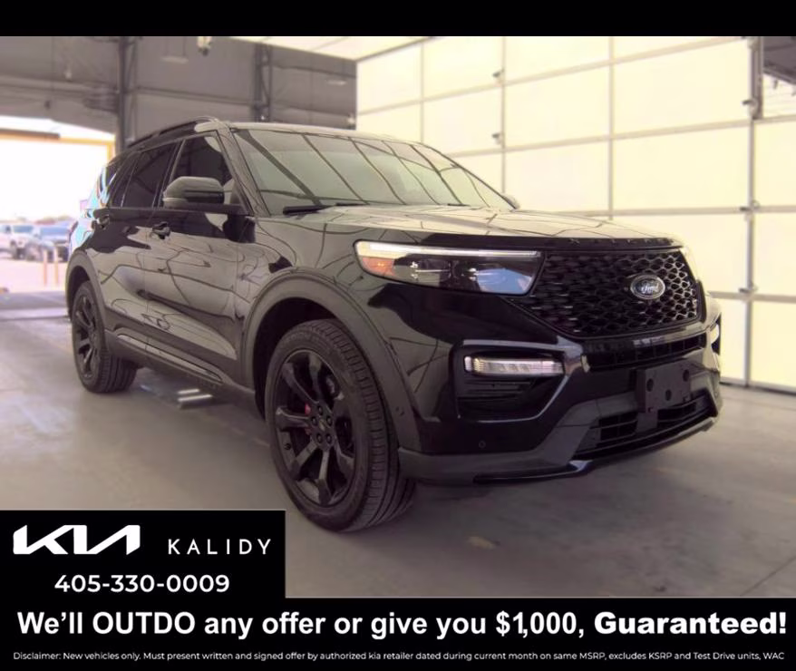 2021 Agate Black Metallic Ford Explorer ST 4X4 SUV