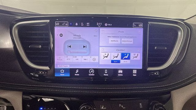 2023 Brilliant Black Crystal Pearlcoat Chrysler Pacifica Hybrid Touring L FWD Van