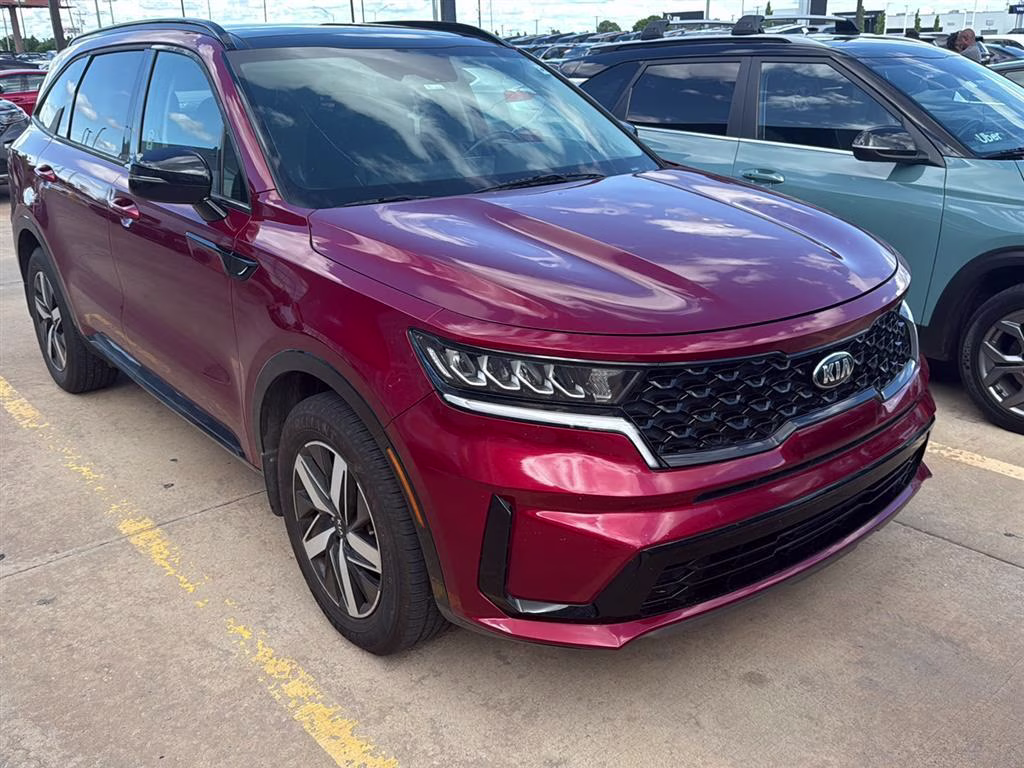 2021 Passion Red Tintcoat Kia Sorento S FWD SUV