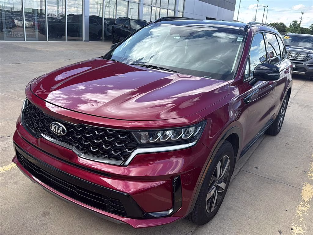 2021 Passion Red Tintcoat Kia Sorento S FWD SUV