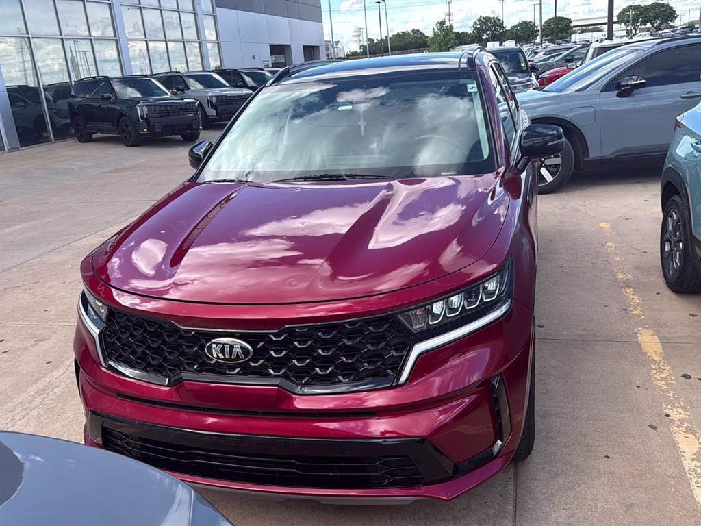 2021 Passion Red Tintcoat Kia Sorento S FWD SUV