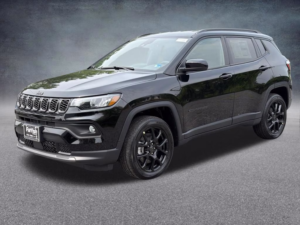 2026 Diamond Black Crystal Pearlcoat Jeep Compass Latitude 4X4 SUV