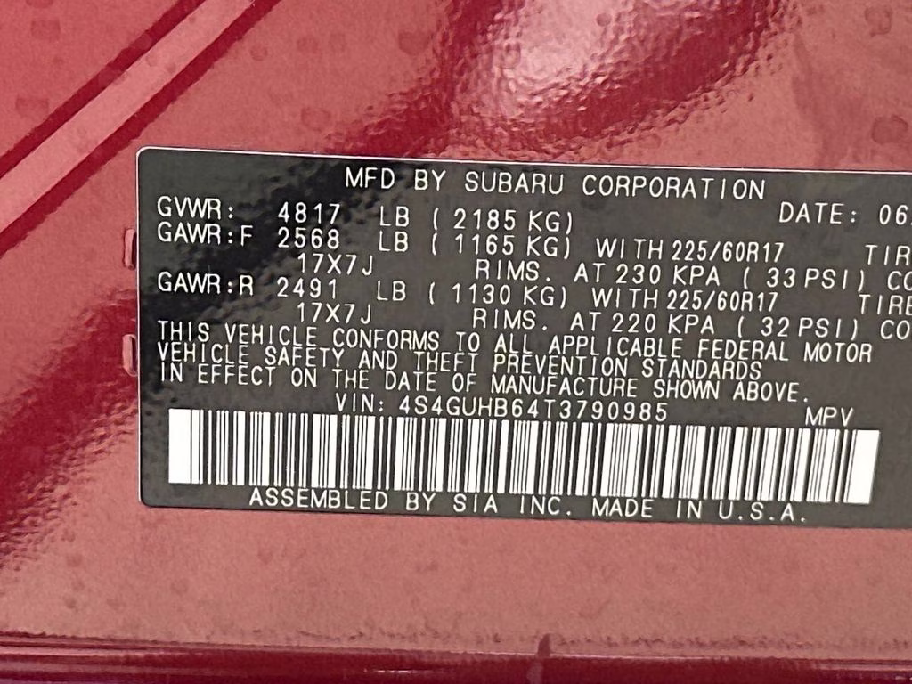 2026 Lithium Red Pearl Subaru Crosstrek Base AWD SUV