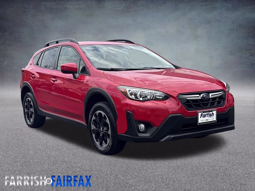 2021 Pure Red Subaru Crosstrek Premium AWD SUV