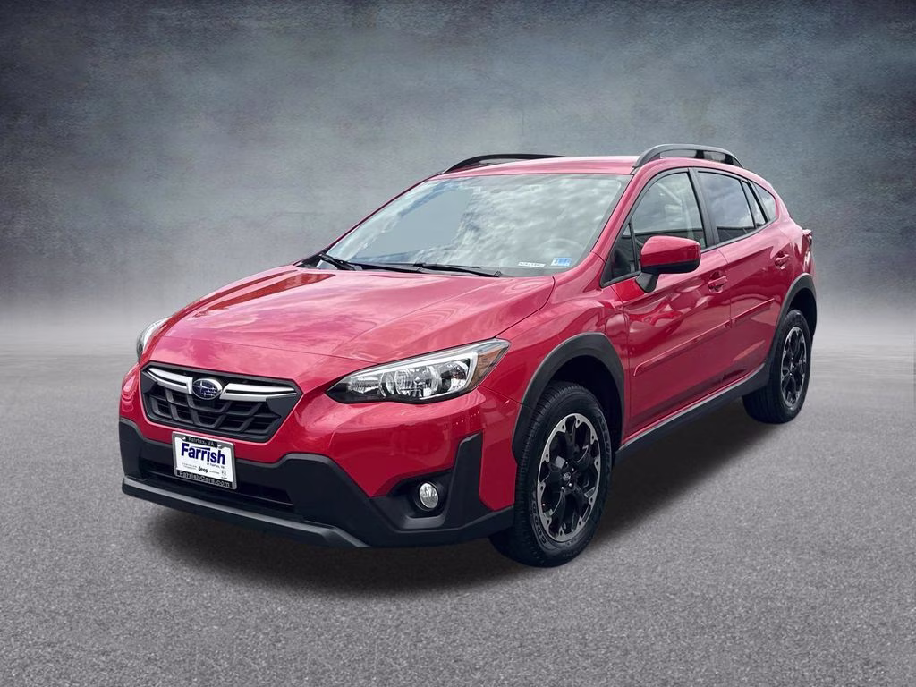 2021 Pure Red Subaru Crosstrek Premium AWD SUV