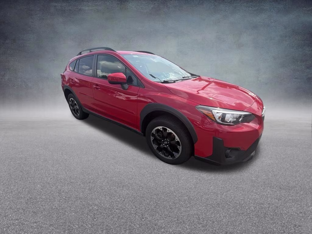 2021 Pure Red Subaru Crosstrek Premium AWD SUV