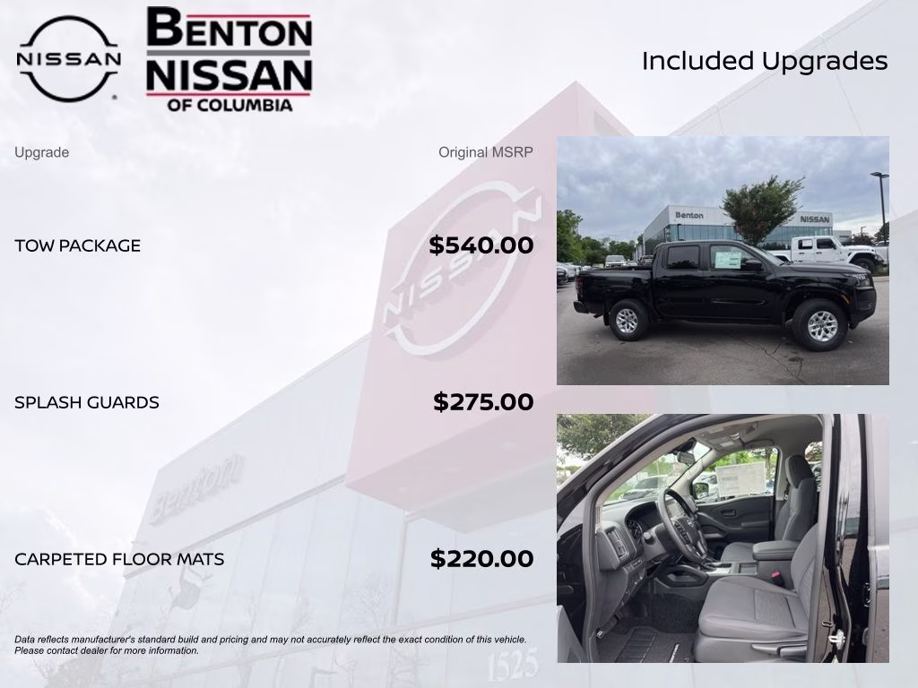 2026 Super Black Nissan Frontier S 4X4 Truck