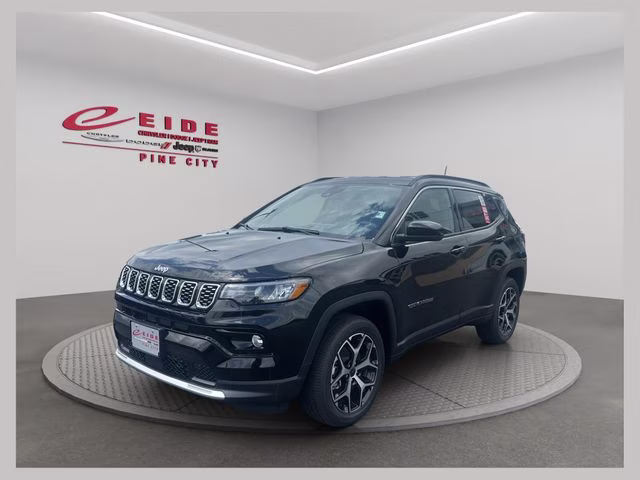2026 Diamond Black Crystal Pearlcoat Jeep Compass Limited 4X4 SUV