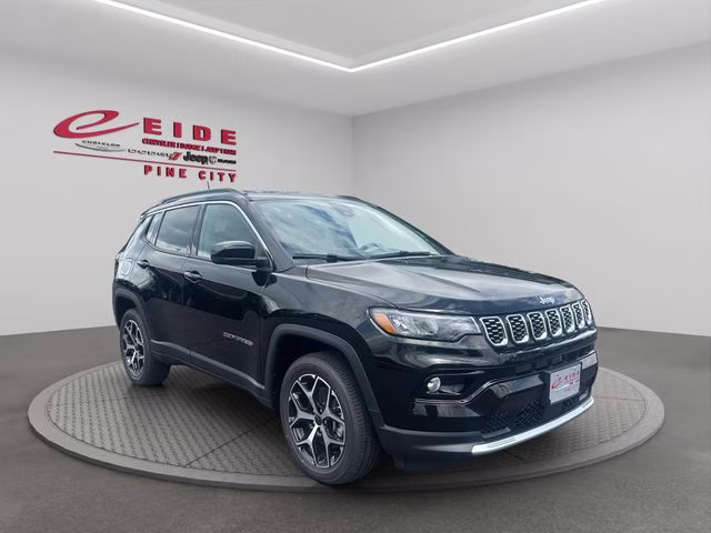 2026 Diamond Black Crystal Pearlcoat Jeep Compass Limited 4X4 SUV