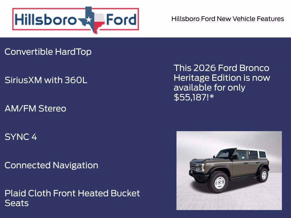 2026 Marsh Gray Ford Bronco Heritage Edition 4X4 SUV