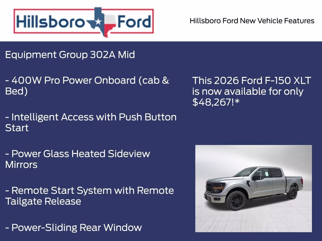2026 Iconic Silver Metallic Ford F-150 XLT RWD Truck