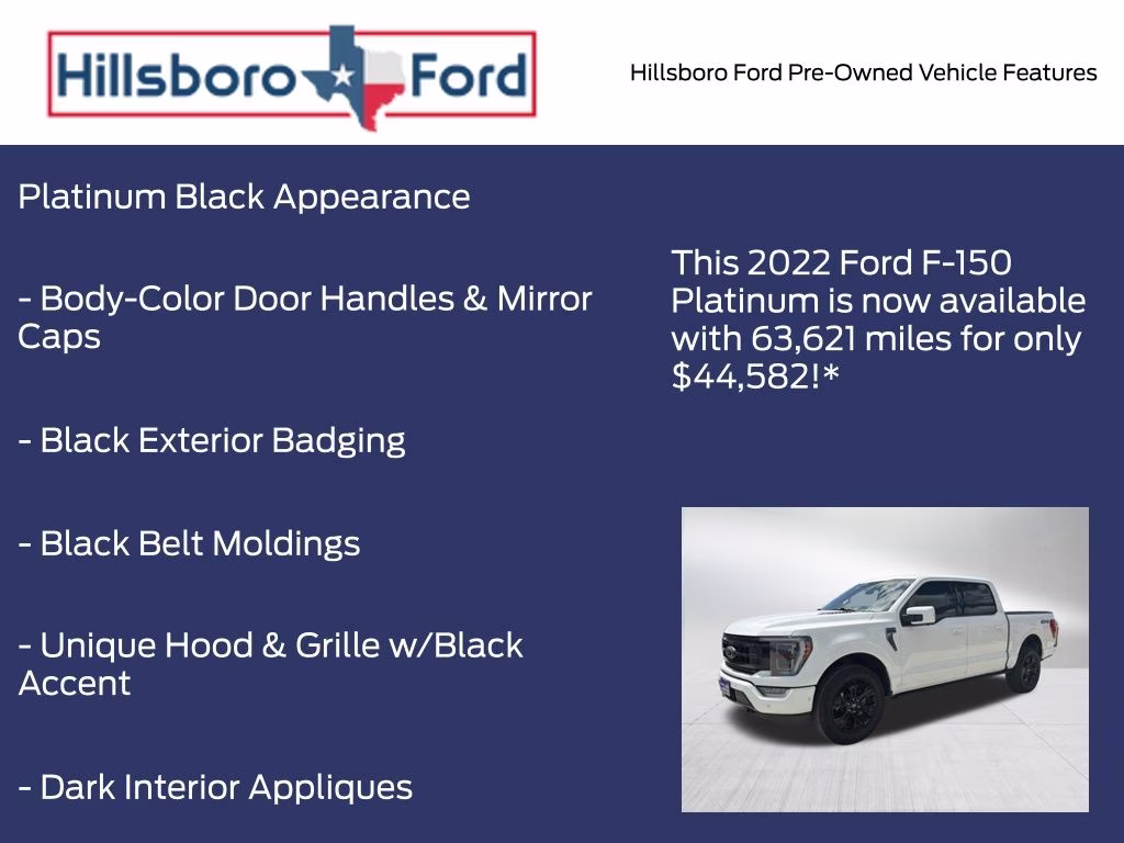 2022 Star White Metallic Tri-Coat Ford F-150 Platinum 4X4 Truck