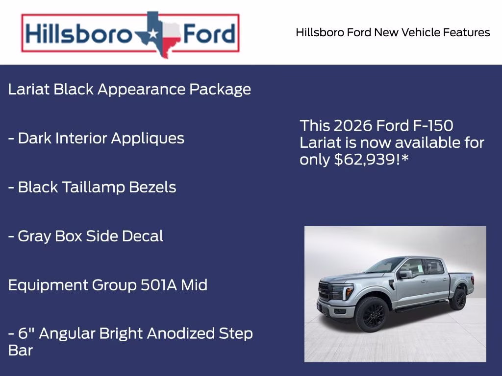 2026 Iconic Silver Metallic Ford F-150 Lariat 4X4 Truck