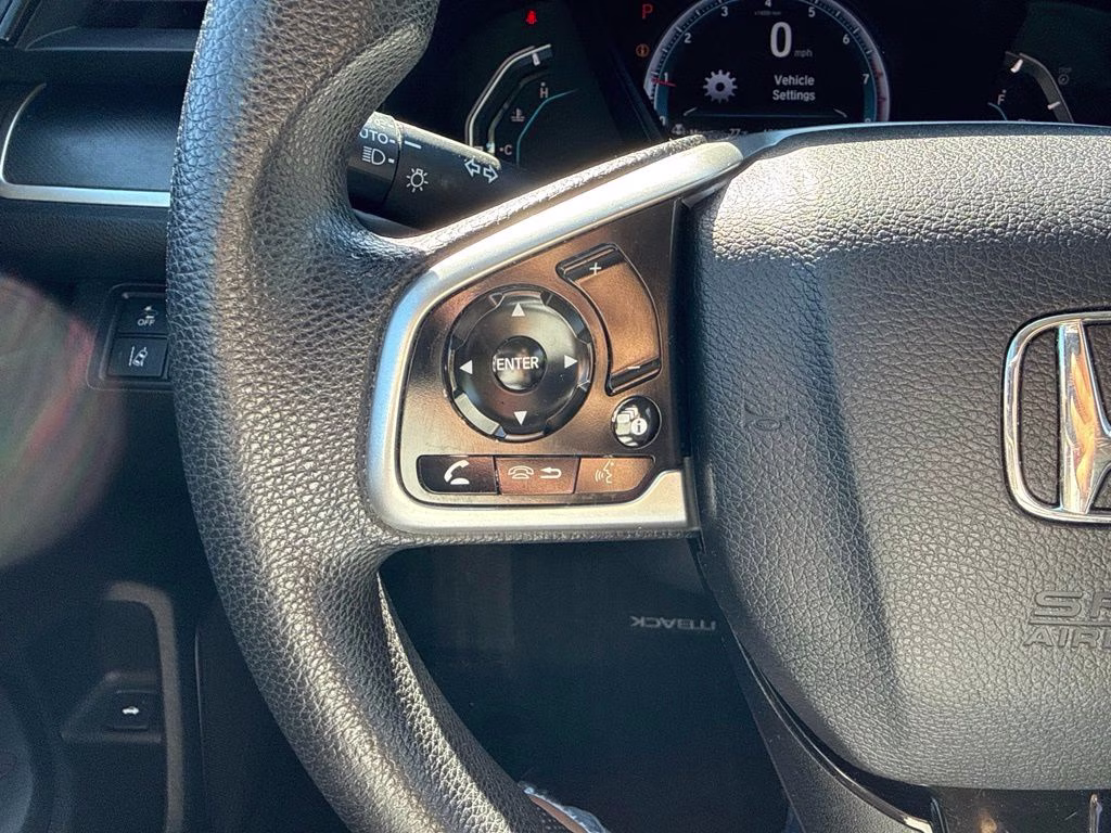 2019 White Orchid Pearl Honda Civic LX FWD Sedan