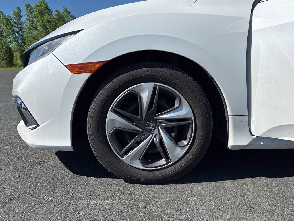 2019 White Orchid Pearl Honda Civic LX FWD Sedan