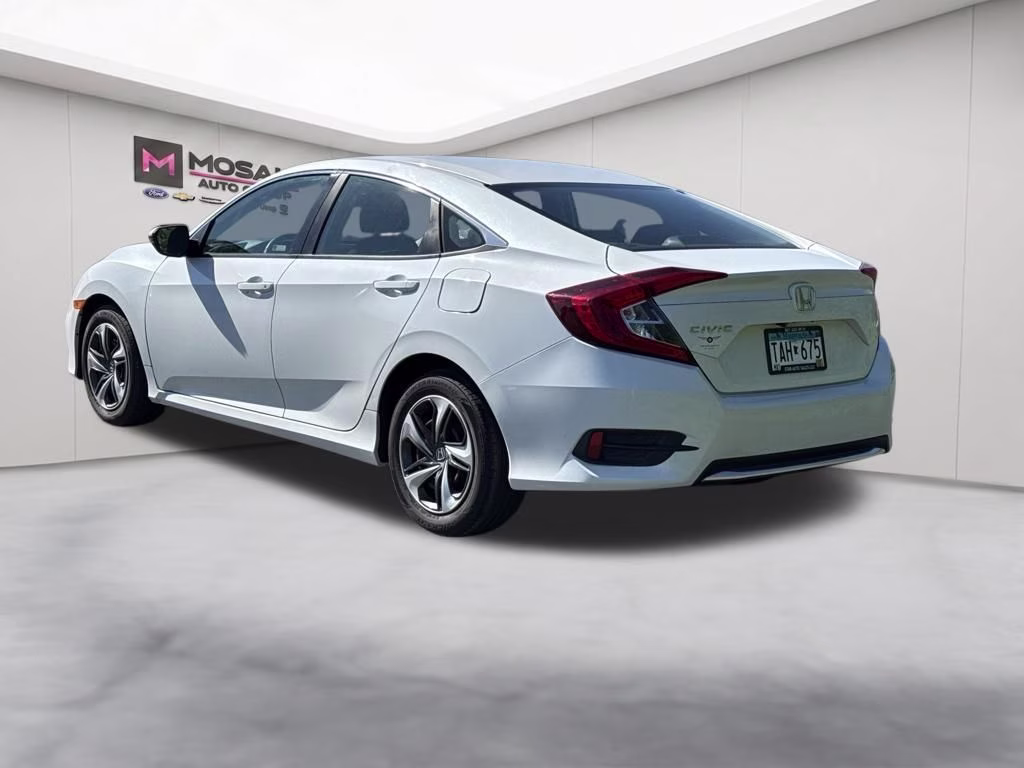 2019 White Orchid Pearl Honda Civic LX FWD Sedan