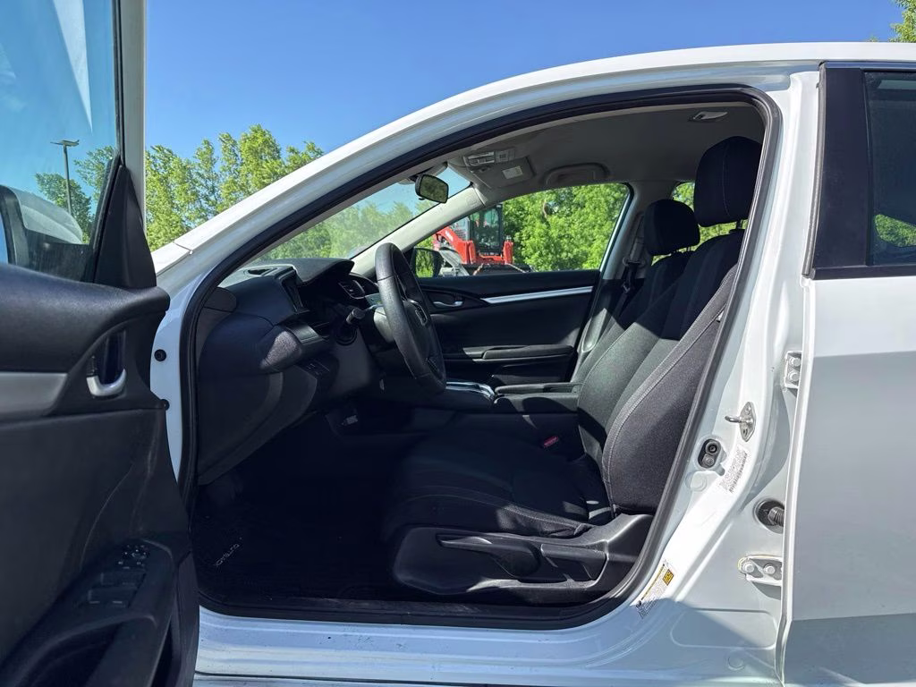 2019 White Orchid Pearl Honda Civic LX FWD Sedan