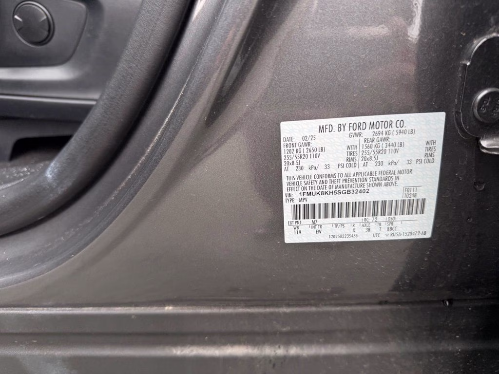 2025 Gray Metallic Ford Explorer ST-Line 4X4 SUV