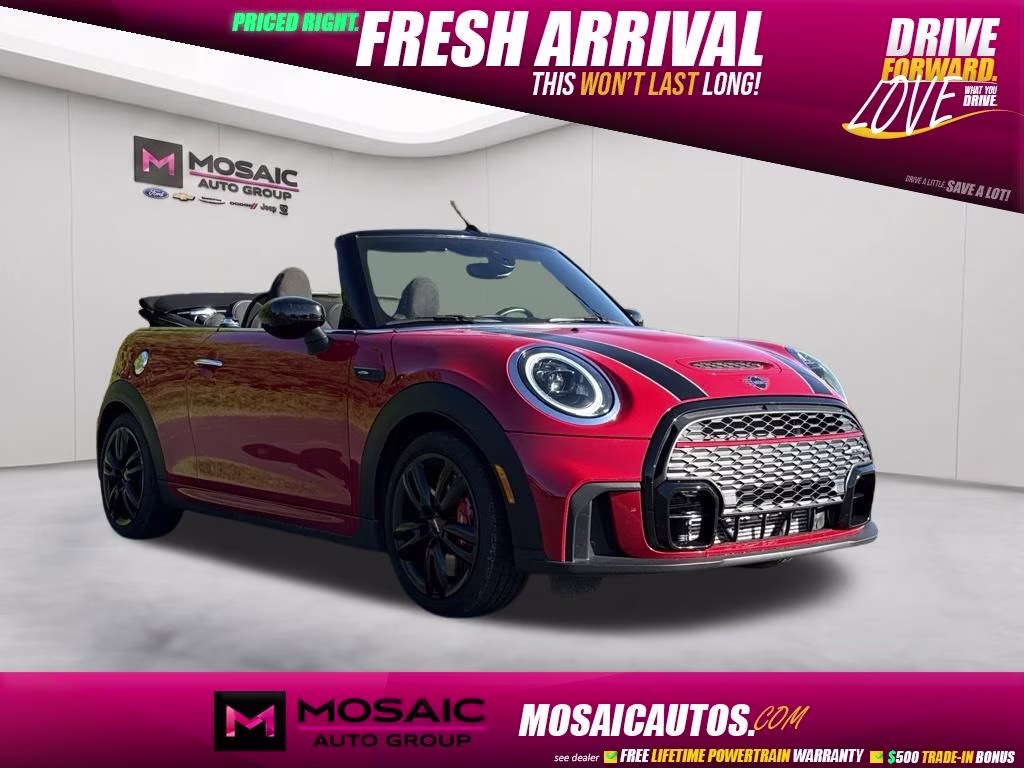 2022 Chili Red MINI John Cooper Works Signature FWD Convertible