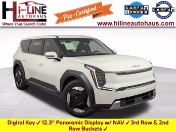 2024 Snow White Pearl Kia EV9 Light Long Range RWD SUV