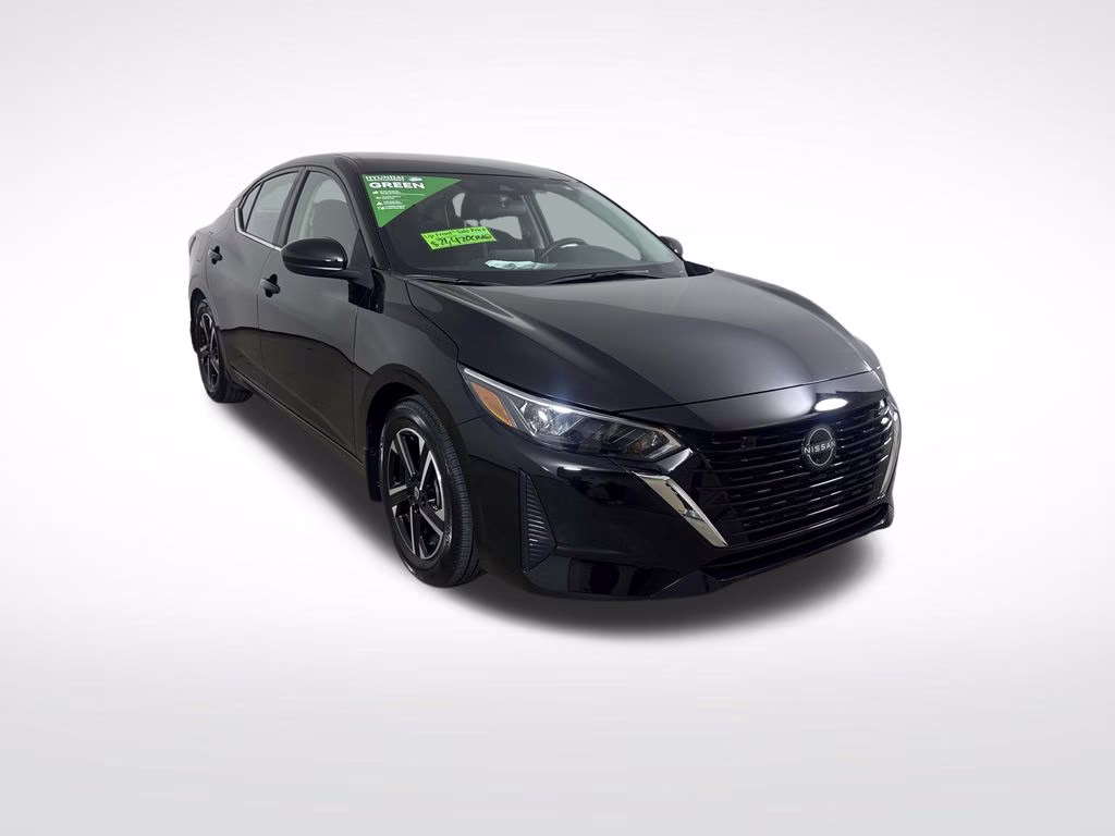 2025 Super Black Nissan Sentra SV FWD Sedan