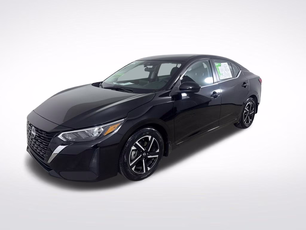 2025 Super Black Nissan Sentra SV FWD Sedan