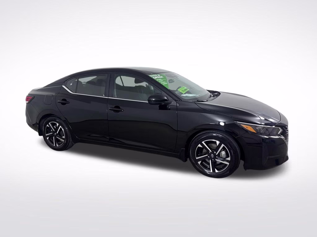 2025 Super Black Nissan Sentra SV FWD Sedan