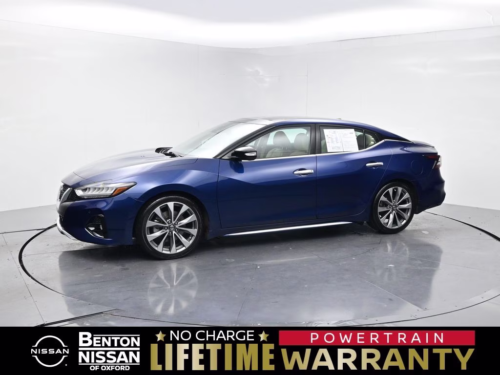2021 Deep Blue Pearl Nissan Maxima Platinum FWD Sedan