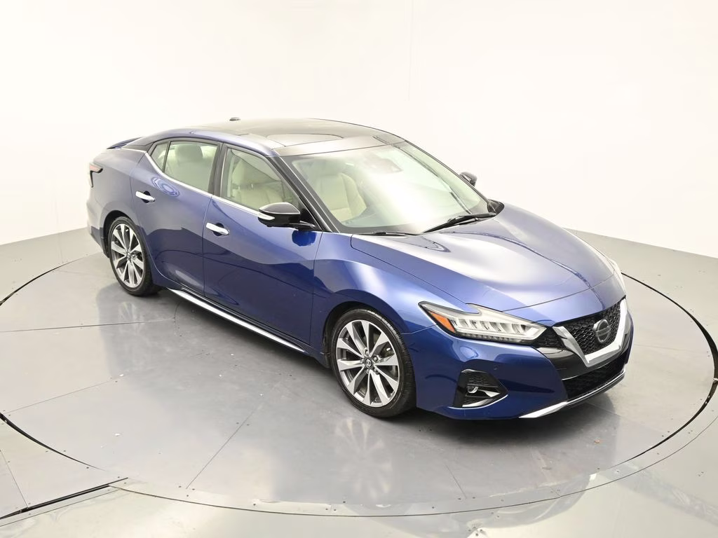 2021 Deep Blue Pearl Nissan Maxima Platinum FWD Sedan