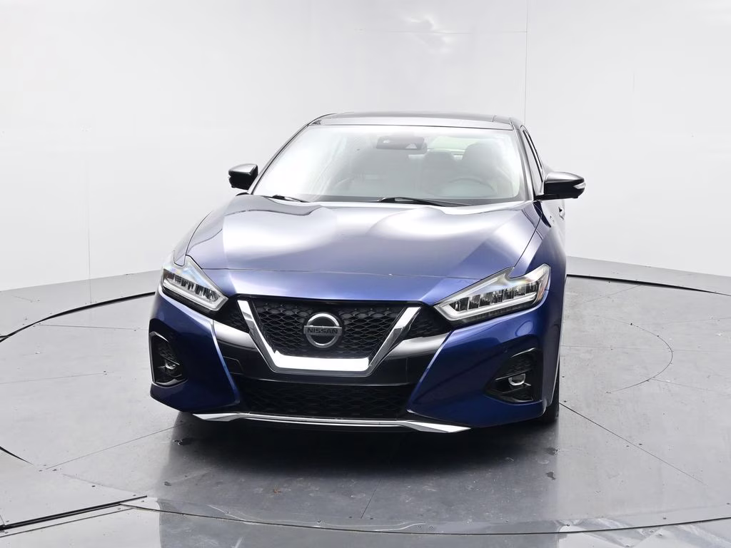 2021 Deep Blue Pearl Nissan Maxima Platinum FWD Sedan