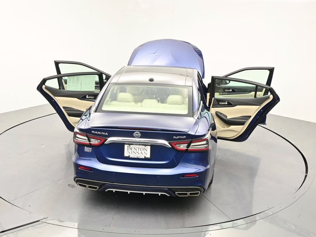 2021 Deep Blue Pearl Nissan Maxima Platinum FWD Sedan