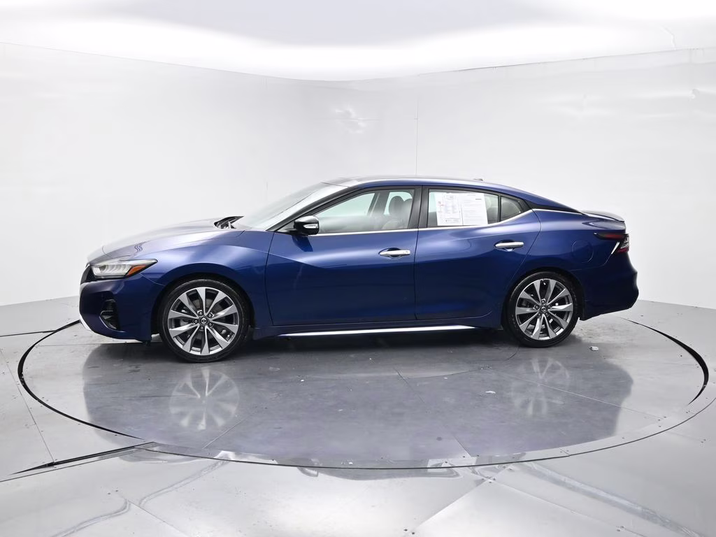 2021 Deep Blue Pearl Nissan Maxima Platinum FWD Sedan