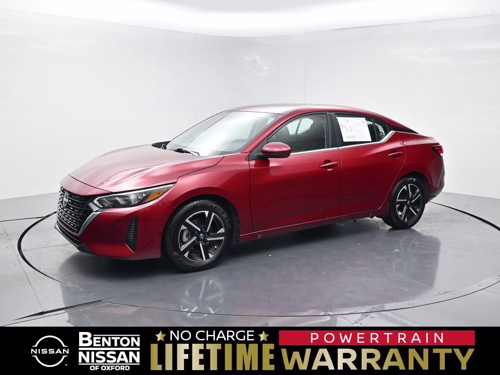 2025 Scarlet Ember Tintcoat Nissan Sentra SV FWD Sedan