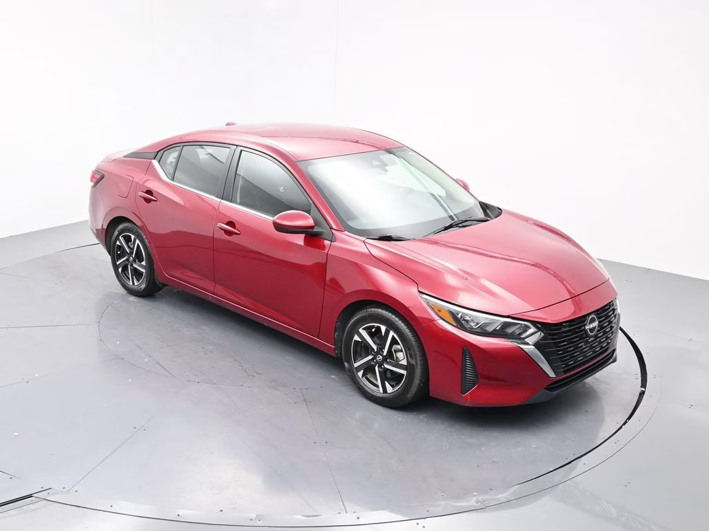 2025 Scarlet Ember Tintcoat Nissan Sentra SV FWD Sedan