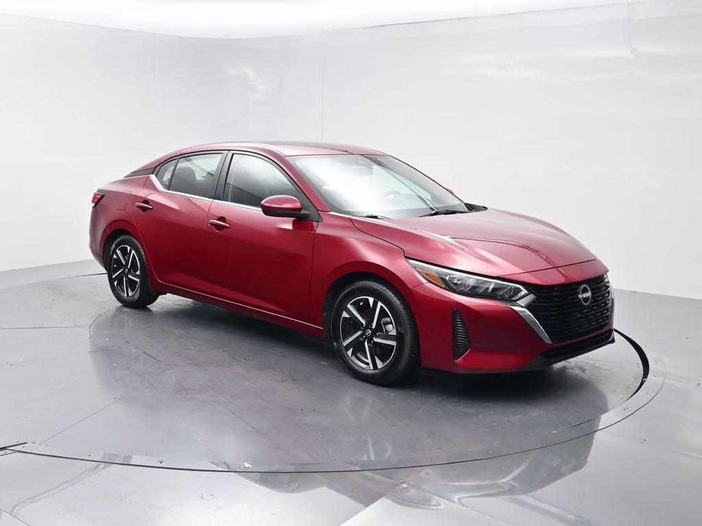 2025 Scarlet Ember Tintcoat Nissan Sentra SV FWD Sedan