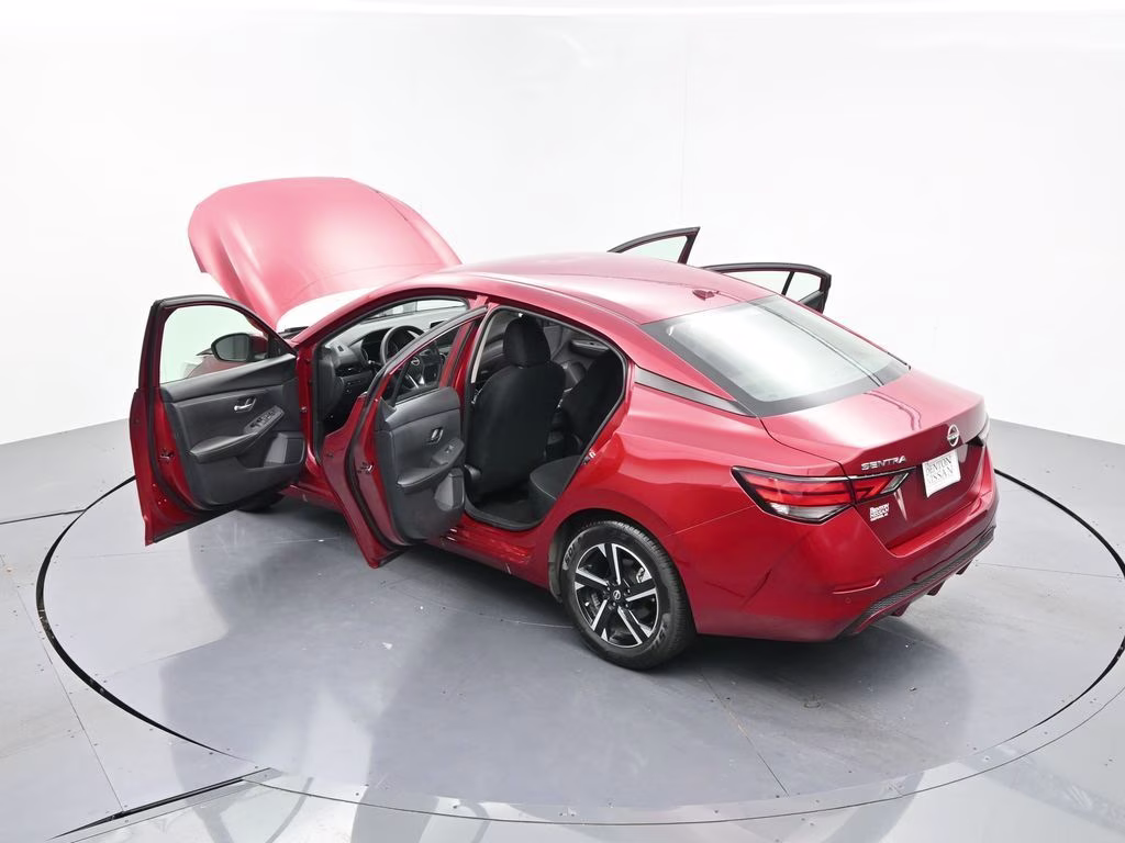 2025 Scarlet Ember Tintcoat Nissan Sentra SV FWD Sedan