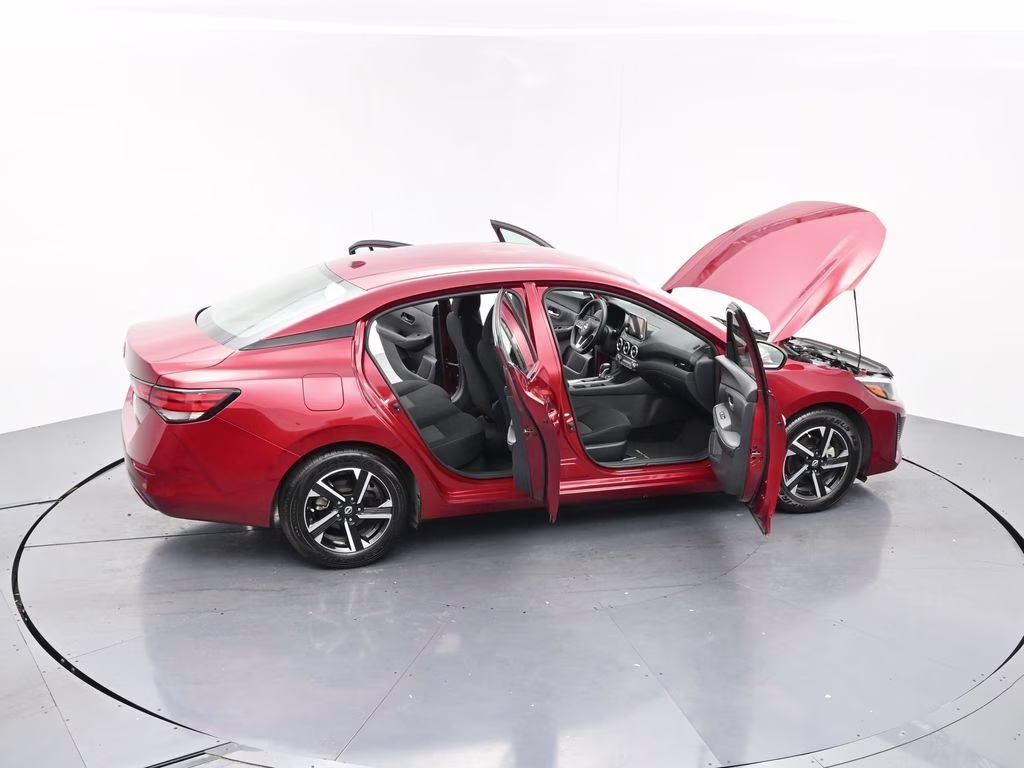 2025 Scarlet Ember Tintcoat Nissan Sentra SV FWD Sedan