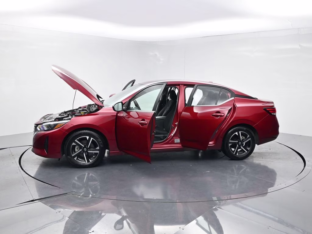 2025 Scarlet Ember Tintcoat Nissan Sentra SV FWD Sedan