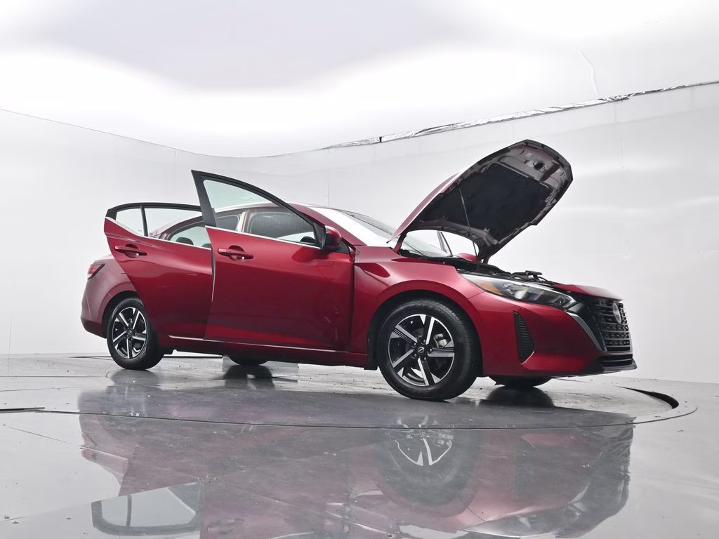 2025 Scarlet Ember Tintcoat Nissan Sentra SV FWD Sedan