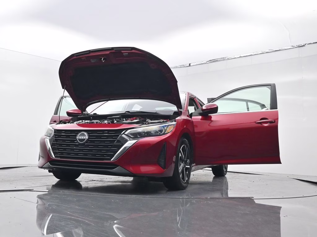 2025 Scarlet Ember Tintcoat Nissan Sentra SV FWD Sedan